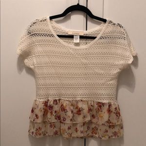 Lace Floral Top